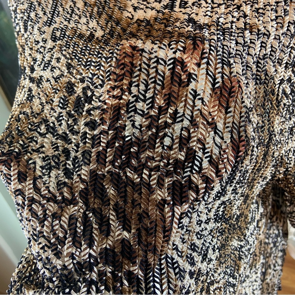 3/$12 Vintage 90s Chico's Sz 1 Sheer Leopard Kimono Jacket Swimsuit Beach Pool - Picture 8 of 9